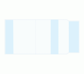 Обложка 260х490 мм для учебников и тетрадей универсальная прозрачная 110 мкм