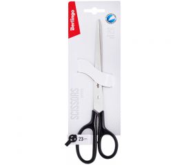 Ножницы Berlingo "Office" 23см, эргономичные ручки, европодвес S7108