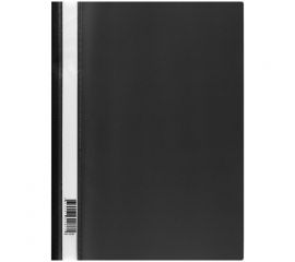 Папка-скоросшиватель пластик. СТАММ А4, 160мкм, черная с прозр. верхом ММ-32250