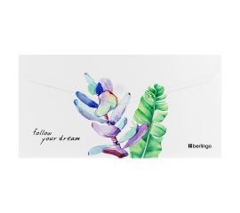 Папка-конверт на кнопке Berlingo "Eco", Travel size, 180мкм, с рисунком EFb_TS801