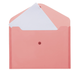 Папка с кнопкой А4 deVENTE непрозрачная красная