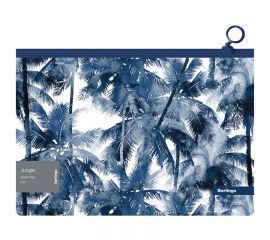 Папка-конверт на молнии Berlingo "Jungle" A4, 180мкм, с рисунком ZBn_A4131