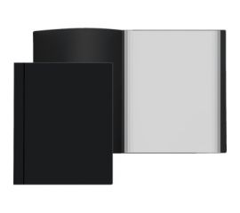 Папка с 40 вкладышами черная Attomex