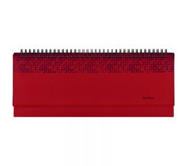 Планинг недатированный, 64л., 330*130мм, кожзам, Berlingo "Vivella Prestige", красный UP2_80644