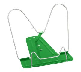 Подставка для книг СТАММ, металлическая, зеленая ПКМ-31192