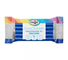 Пластилин Гамма "Классический", синий, 50г