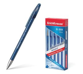 Ручка гелевая синяя 0,5 мм ErichKrause Ergoline R-301 со стираемыми чернилами/12/144