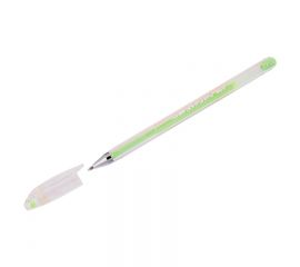 Ручка гелевая CROWN пастель зеленая 0,8мм
