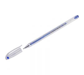 Ручка гелевая CROWN металлик синяя 0,7мм