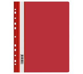 Скоросшиватель CТАММ пластиковый с перфорацией А4  красный