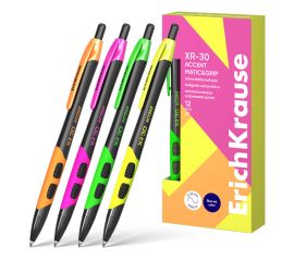 Ручка шариковая автоматическая синяя 0,7 мм грипErichKrause XR-30 Matic&Grip Accent/12/144