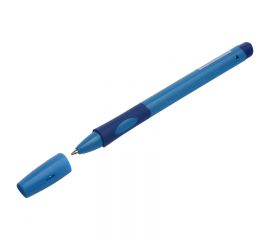 Ручка шариковая Stabilo "LeftRight" для левшей, синяя, 0,8мм, грип, голубой корпус 6318/1-10-41