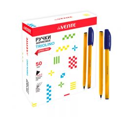 Ручка шариковая черная 0,7 мм deVENTE Speed Pro Triolino Sun/50/1000