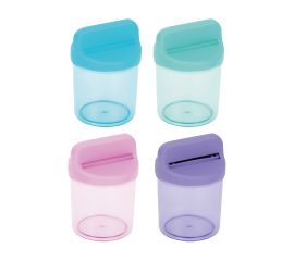 Скрепочница магнитная СТАММ, без скрепок, пастельные цвета, ассорти ПС-30878