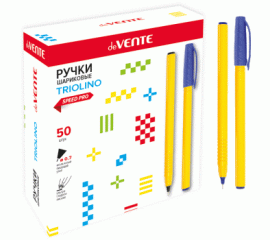 Ручка шариковая синяя 0,7 мм deVENTE Speed Pro Triolino
