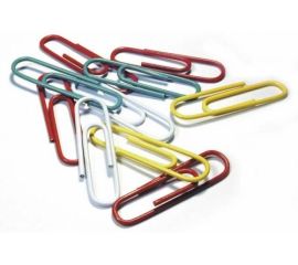 Скрепки 28 мм цветные круглые пластиковые (100 шт) DOLCE