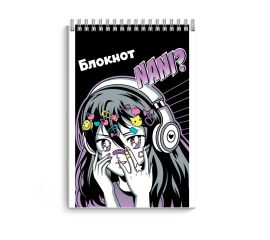 Блокнот 40 л А7 клетка спираль "Манга"/5/160