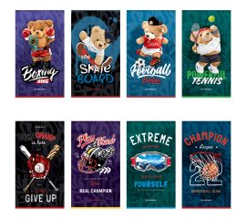 Блокнот А6 32л. на скрепке ArtSpace "Sport. Mix" Б6к32_46869