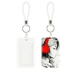 Бейдж вертикальный MESHU "Music", 110*70мм, петля с карабином, 2D печать, опп пакет с европодвесом M