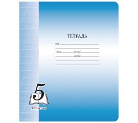 Тетрадь 12 л косая линия Пятёрочка