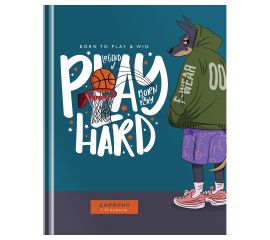 Дневник 1-11 кл. 40л. (твердый) BG "Play hard",глянцевая ламинация Д5т40_лг 12618