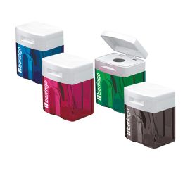 Точилка BERLINGO,пластик,контейнер и крышка