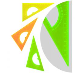 Треугольник 30/16 см ,тонированный,прозрачный,неон,ассорти СТАММ