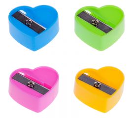 Точилка пластиковая ArtSpace "Сердце", 1 отверстие, ассорти SHHRT_4509