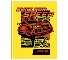 Дневник 1-11 кл. 40л. (твердый) BG "Cоздан для скорости", глянцевая ламинация, неоновый пантон Д5т40