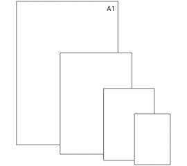 Ватман чертёжный А1(610 мм х 860 мм) 200 г/м2 ЛенГознак/50/300