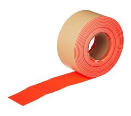 Этикетка-Ценник 26х16 красная прямоугольная с перф