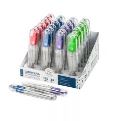 Циркуль Globus металлический, 125мм, пластиковый пенал, ассорти ЦЧП-40