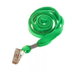 Шнурок для бейджей , 45см, металлический клип,