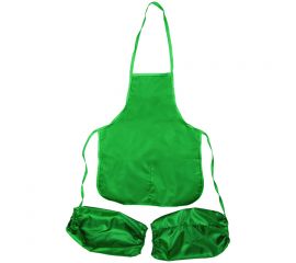 Фартук с нарукавниками ArtSpace, 48,5*39,5см, 2 кармана, зеленый