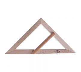 Треугольник для классной доски (треугольник классный), деревянный, 45х45х90 градусов, равнобедренный
