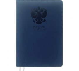 Ежедневник А5 2026 г,168 л, кожзам "deVENTE. Emblem" синий