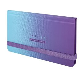 Еженедельник 171х93 мм недатированный, 64 л, картон BRAUBERG "Infuse" с резинкой