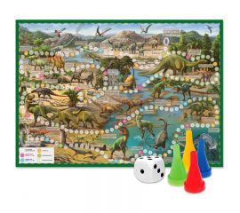 Игра-ходилка настольная ГЕОДОМ "Путешествие в мир динозавров", с фишками 4607177453026