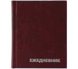 Ежедневник недатир. A6, 160л., бумвинил, OfficeSpace, бордовый