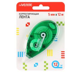 Корректирующая лента 5 мм, 12 м, съемный колпачок, блистер, европодвес deVENTE