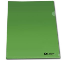 Уголок пластиковый LAMARK А4 полупрозрачный зеленый