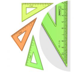 Треугольник 30°, 10см Стамм "Neon", 4цв. ТК23