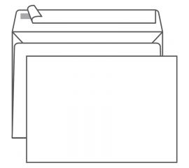 Конверт 229х324, белый, с силиконовой лентой