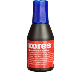 Краска штемпельная синяя 27 мл (водно-масляная основа) Kores