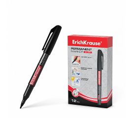 Маркер перманентный круглый черный 1 мм ErichKrause P70/12/144