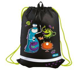 Мешок для обуви 1 отделение F?rst "Monster party", 360*470мм, вентиляционная сеточка, светоотражающа