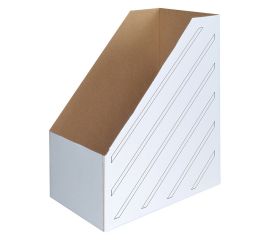 Лоток вертикальный OfficeSpace из микрогофрокартона , 150мм, белый, до 1400л.