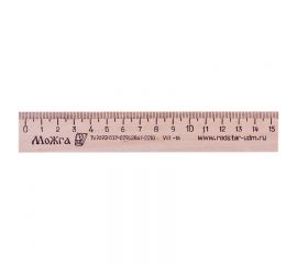 Линейка деревянная 15 см Можга