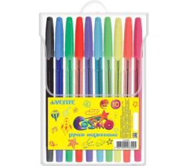 Набор шариковых ручек 10 цветов 0,7 мм deVENTE Cosmo/12/144
