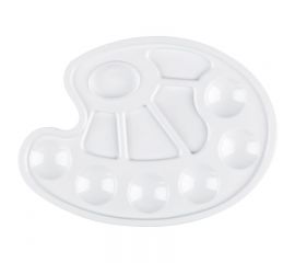 Палитра художника Стамм, овальная, пластик ПА01